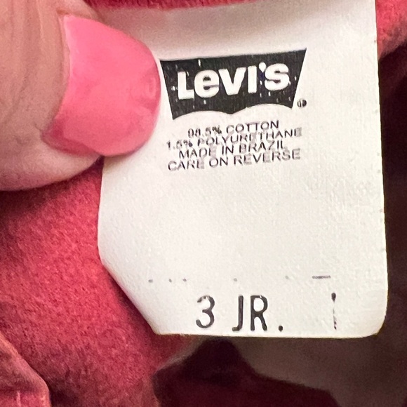 Vintage 1990’s Y2K Levi Shorts Women’s Sz 3 pink - Picture 8 of 9